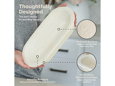 9インチラウンドバヌトン ライナー付き発酵バスケット バヌトン