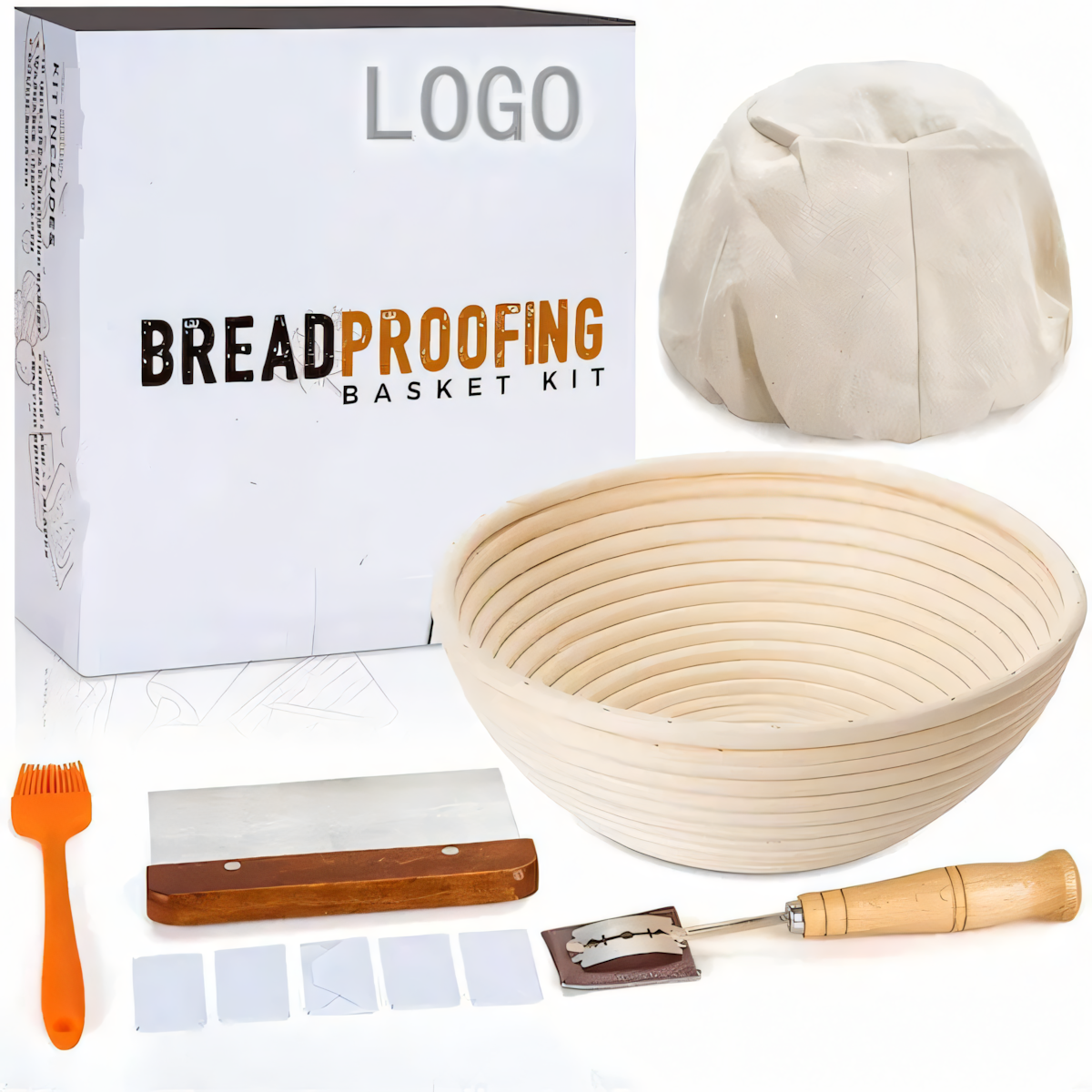 カスタムロゴ付き発酵バスケット