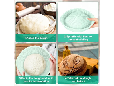 ベイククーシュブレッドバスケット 発酵用バヌトンライジングバスケット ベーキングセット
