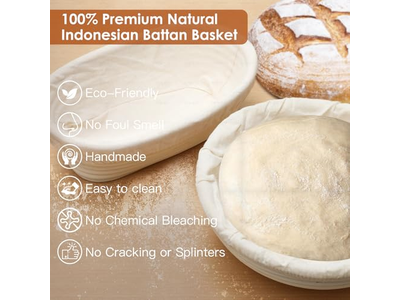 ベーカーズブレッドバスケット エアフライヤーライナー ベーキングトレイバスケット 9インチウィッカー