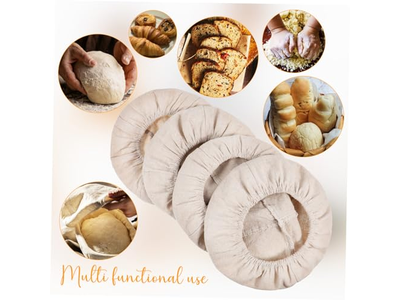 ベーキング用品 生地パン作り道具 蓋付きバスケット2個セット