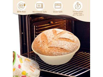 職人パン用バヌトン 初回使用 10インチカバー 楕円形8Pライナー