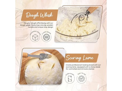 バヌトン発酵バスケット フィリピン三角フランスパン シロンストップセット