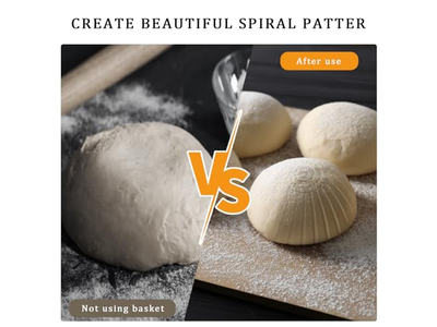 バヌトン パン発酵バスケット 丸型バヌトンバスケットキット ホット楕円形ベーキング25cm