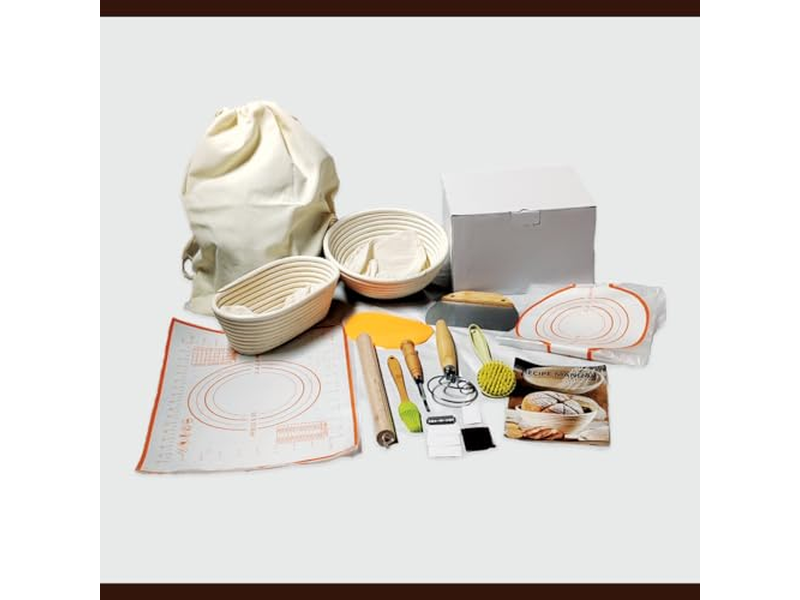 ベネトン パンバスケット 発酵 再利用可能 蓋付きミニチュア発酵