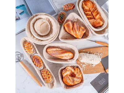 サワードウ発酵に最適なバヌトン 小麦粉洗浄不要ライナーボウル洗い