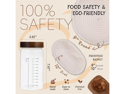 ギフト用ビッグバスケット ブレッド2個 自家製ナイフライニング発酵シリカ