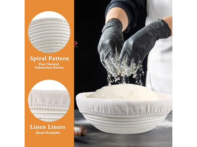 カバー付きブレッドバスケット 発酵バスケット クロス発酵