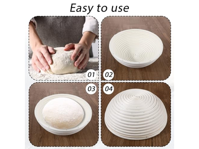 カバー付きブレッドバスケット 発酵バスケット クロス発酵