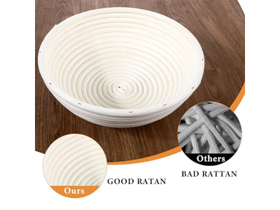 カバー付きブレッドバスケット 発酵バスケット クロス発酵