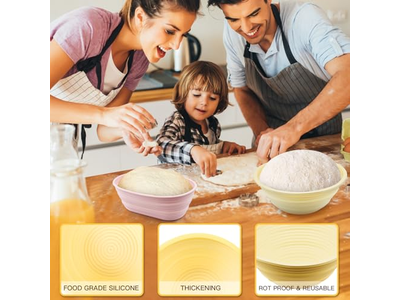 キッチンカウンター用ブレッドバスケット ラタン丸型サービングバスケット