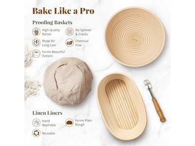 サービング用パンボウル ベネトン発酵バスケット 10インチバスケット2個セット