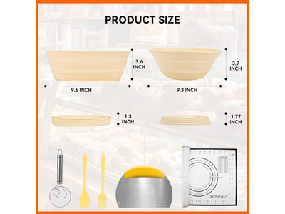 ウッドパルプバヌトン オーバルブレッドバヌトン ケーンラタン ライナー付き 9インチ