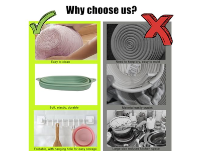 サワードウ用ブレッド発酵バスケット ケインバヌトンバスケット 9インチ